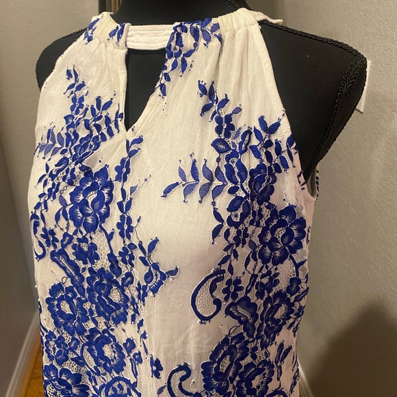 INC Women Floral Hi Neck Top - Picture 3 of 3